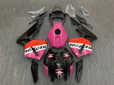 Cheap 2005-2006 Honda CBR600RR Motorcycle Fairings - Pink Red Black Repsol Canada