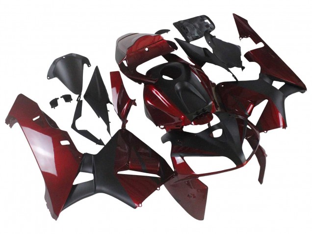 2005-2006 Honda CBR600RR Motorcycle Fairings - Red Black Canada