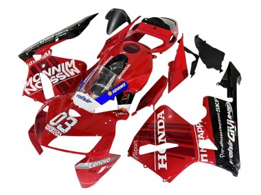 Cheap 2005-2006 Honda CBR600RR Motorcycle Fairings - Red Black Valsir 03 Canada