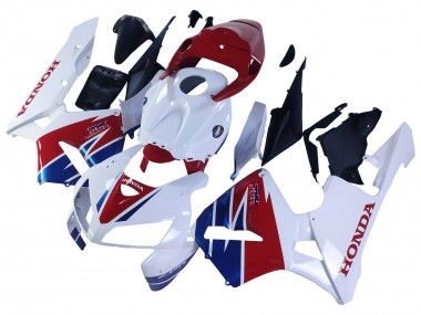 Cheap 2005-2006 Honda CBR600RR Motorcycle Fairing - White Red Blue HRC Canada
