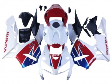 Cheap 2005-2006 Honda CBR600RR Motorcycle Fairing - White Red Blue HRC Canada