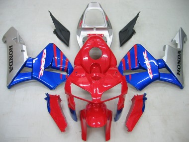 Cheap 2005-2006 Honda CBR600RR Motorcycle Fairings - Red Blue Silver Canada