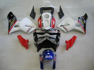 Cheap 2005-2006 Honda CBR600RR Motorcycle Fairings - Red White Blue DENSO Canada