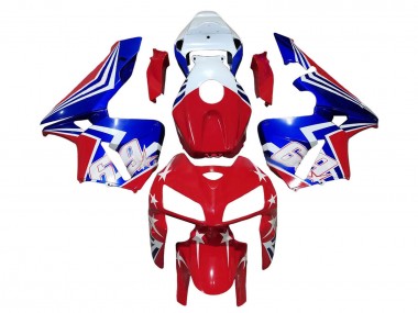 Cheap 2005-2006 Honda CBR600RR Motorcycle Fairings - Red White Blue 69 Canada