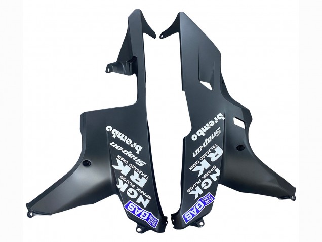 2007-2008 Honda CBR600RR Motorcycle Fairing - Matte Black White Repsol Canada