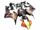 2007-2008 Honda CBR600RR Motorcycle Fairings - Matte Black Orange Red Rossi Repsol 46 Canada