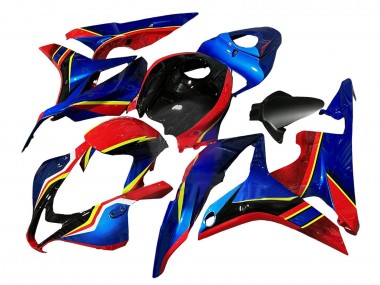 Cheap 2007-2008 Honda CBR600RR Motorcycle Fairings - Blue Red Yellow Glossy Black Canada