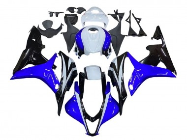 Cheap 2007-2008 Honda CBR600RR Motorcycle Fairing - White Blue Glossy Black Canada