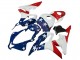 2007-2008 Honda CBR600RR Motorcycle Fairings - White Blue Red Star Canada