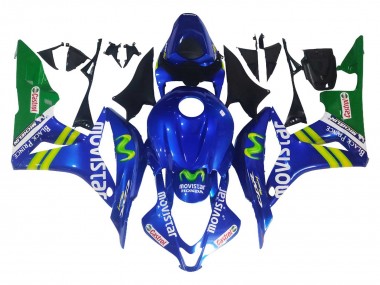 Cheap 2007-2008 Honda CBR600RR Motorcycle Fairings - Blue Green MoviStar Castrol Canada