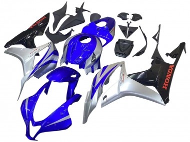 Cheap 2007-2008 Honda CBR600RR Motorcycle Fairings - Silver Blue Glossy Black Racing Canada