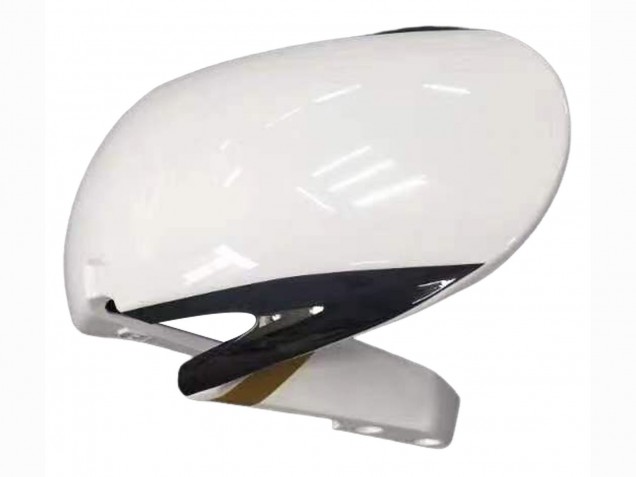 2007-2008 Honda CBR600RR Motorcycle Fairing - White Gold Glossy Black Playboy Canada