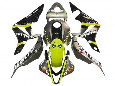 Cheap 2007-2008 Honda CBR600RR Motorcycle Fairings - Grey Fluorescent Yellow Shark Canada