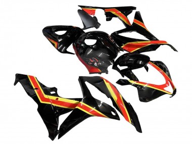 Cheap 2007-2008 Honda CBR600RR Motorcycle Fairings - Red Gold Glossy Black Canada