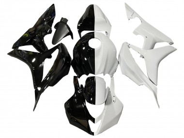 Cheap 2007-2008 Honda CBR600RR Motorcycle Fairings - White Glossy Black Split Canada
