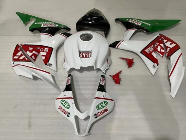 Cheap 2007-2008 Honda CBR600RR Motorcycle Fairings - White Green Red Castrol Canada