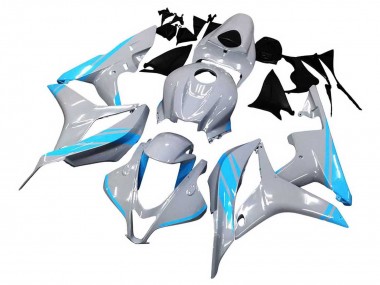 Cheap 2007-2008 Honda CBR600RR Motorcycle Fairings - Glossy Grey Light Blue Canada