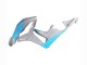 2007-2008 Honda CBR600RR Motorcycle Fairings - Glossy Grey Light Blue Canada