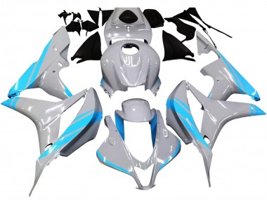 Cheap 2007-2008 Honda CBR600RR Motorcycle Fairings - Glossy Grey Light Blue Canada