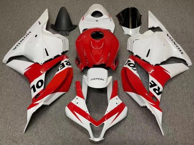 Cheap 2007-2008 Honda CBR600RR Motorcycle Fairings - White Red Repsol Canada