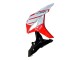 2007-2008 Honda CBR600RR Motorcycle Fairing - White Red Glossy Black Canada