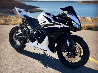 Cheap 2007-2008 Honda CBR600RR Motorcycle Fairings - White Black Racing Canada