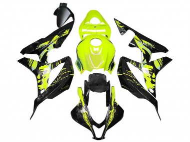 Cheap 2007-2008 Honda CBR600RR Motorcycle Fairings - Yellow Glossy Black Canada