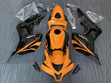 Cheap 2007-2008 Honda CBR600RR Motorcycle Fairings - Orange Glossy Black Racing Canada