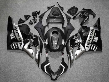 Cheap 2009-2012 Honda CBR600RR Motorcycle Fairings - Silver Glossy Black HRC Canada
