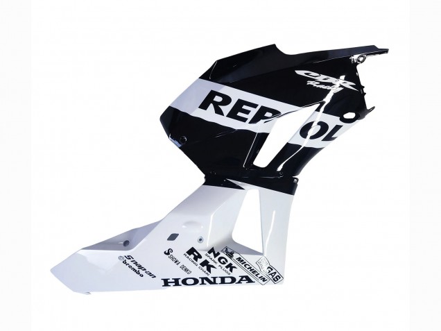 2013-2026 Honda CBR600RR Motorcycle Fairings - White Glossy Black Repsol Canada