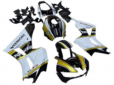 Cheap 2013-2026 Honda CBR600RR Motorcycle Fairings - White Gold Glossy Black Repsol Canada