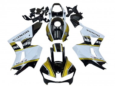 Cheap 2013-2026 Honda CBR600RR Motorcycle Fairings - White Gold Glossy Black Repsol Canada