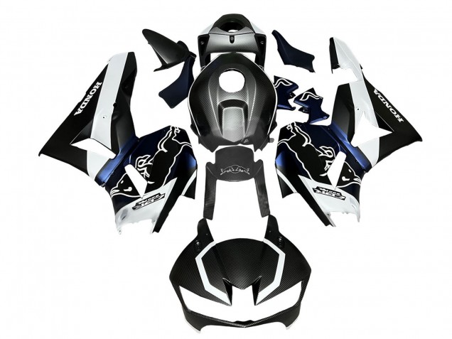 2013-2026 Honda CBR600RR Motorcycle Fairings - Black Carbon Fiber White Blue Red Bull Canada