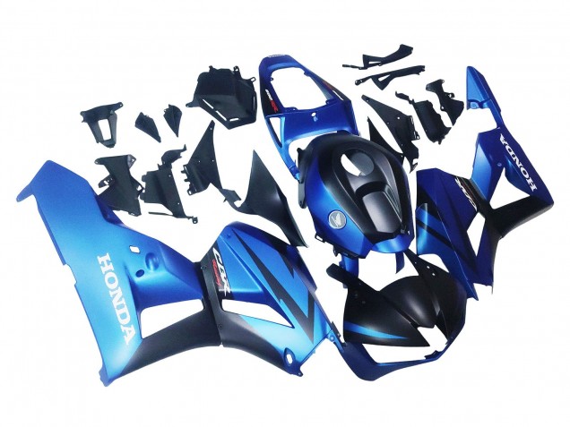 2013-2026 Honda CBR600RR Motorcycle Fairings - Blue Matte Black Racing Canada
