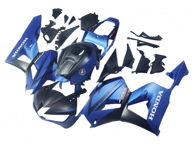 2013-2026 Honda CBR600RR Motorcycle Fairings - Blue Matte Black Racing Canada