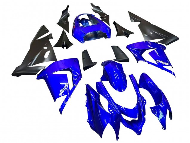 2004-2005 Kawasaki ZX10R Motorcycle Fairings - Blue Black Ninja Canada
