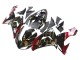 2006-2007 Kawasaki ZX10R Motorcycle Fairings - Black Red Gold BACARDI Canada