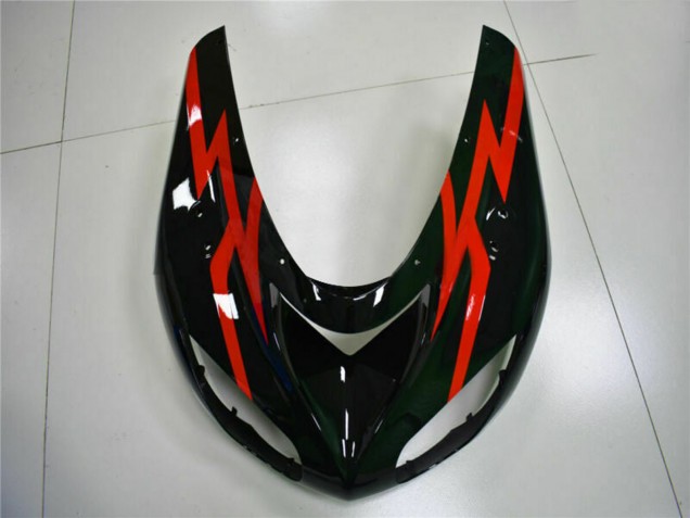 2006-2007 Kawasaki ZX10R Motorcycle Fairings - Glossy Black Red Canada