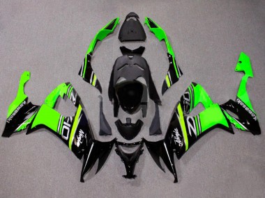 Cheap 2008-2010 Kawasaki ZX10R Motorcycle Fairings - Green White Glossy Black Canada