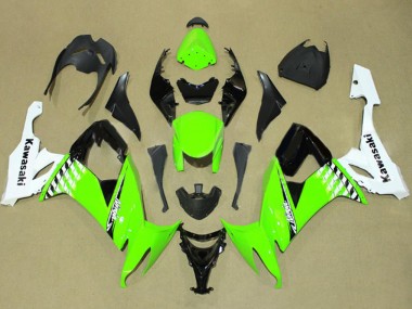 Cheap 2008-2010 Kawasaki ZX10R Motorcycle Fairing - White Green Black Canada