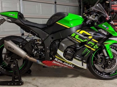 Cheap 2011-2015 Kawasaki ZX10R Motorcycle Fairings - Green Yellow Black White Elf Monster Canada