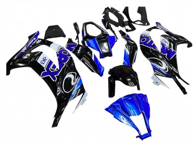 Cheap 2011-2015 Kawasaki ZX10R Motorcycle Fairings - Blue White Glossy Black Canada