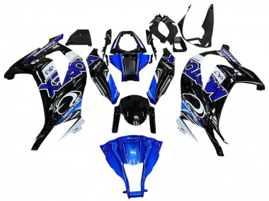 Cheap 2011-2015 Kawasaki ZX10R Motorcycle Fairings - Blue White Glossy Black Canada
