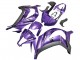 2011-2015 Kawasaki ZX10R Motorcycle Fairing - Purple Matte Black Canada