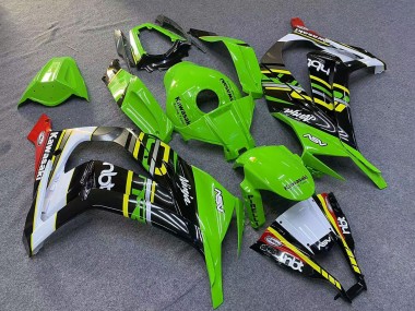 Cheap 2011-2015 Kawasaki ZX10R Motorcycle Fairings - Green Yellow White Black Red Pirelli Canada