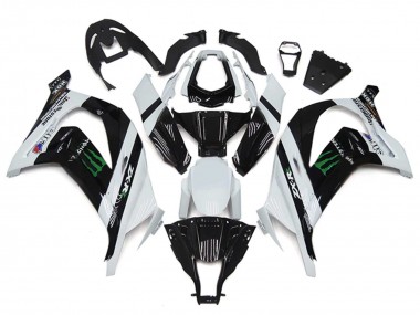 Cheap 2011-2015 Kawasaki ZX10R Motorcycle Fairings - White Glossy Black Green Monster Canada