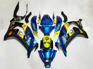 Cheap 2011-2015 Kawasaki ZX10R Motorcycle Fairings - Blue Yellow Black Shark Canada
