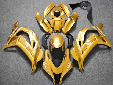 Cheap 2016-2020 Kawasaki ZX10R Motorcycle Fairings - Gold White Canada