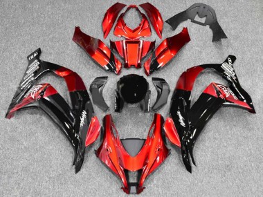 Cheap 2016-2020 Kawasaki ZX10R Motorcycle Fairings - Red Glossy Black Canada