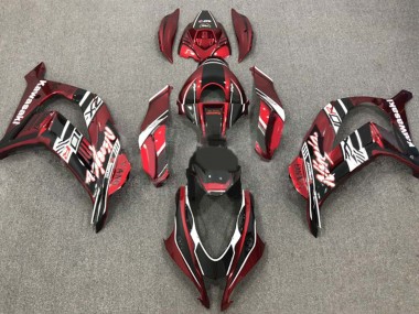 Cheap 2016-2020 Kawasaki ZX10R Motorcycle Fairings - Maroon Red White Glossy Black Canada